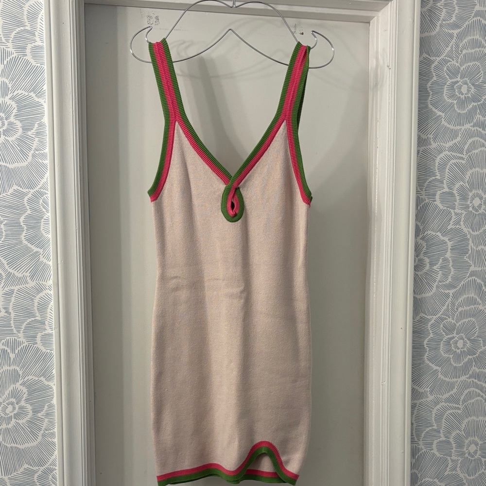 FP Movement by Free People Pink and Green Dress